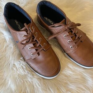 Nautica Brown Boat Shoes with Classic Design